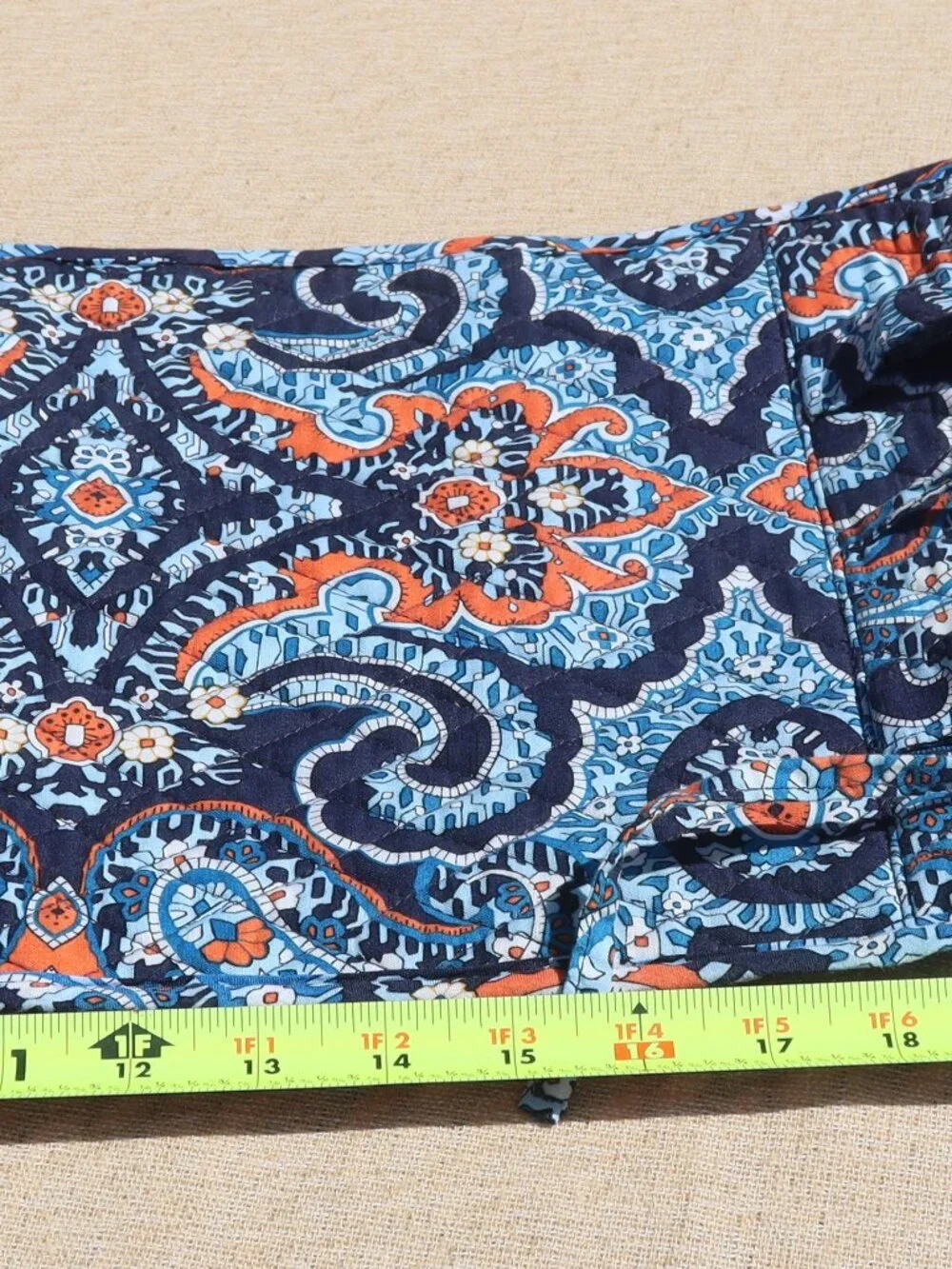 Vera Bradley Hanging Organizer Marrakech Blue and Orange Retired Pattern
